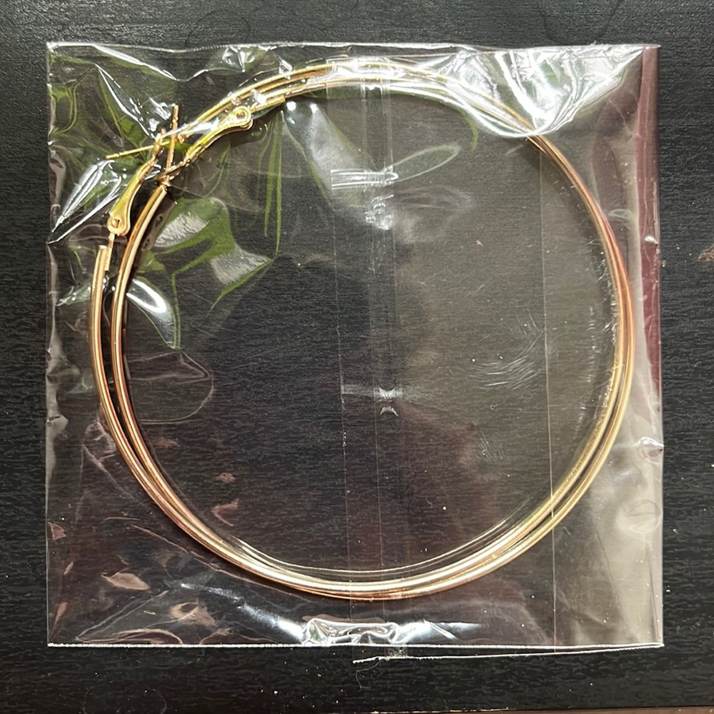 NEW Large Gold Hoops